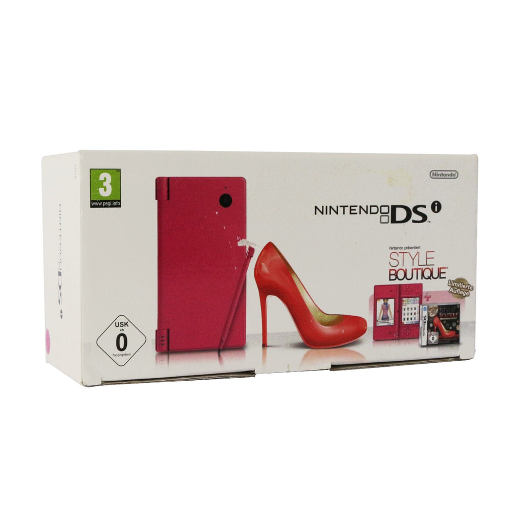 Konsole DSi rosa / Pink + Netzteil + Style Boutique