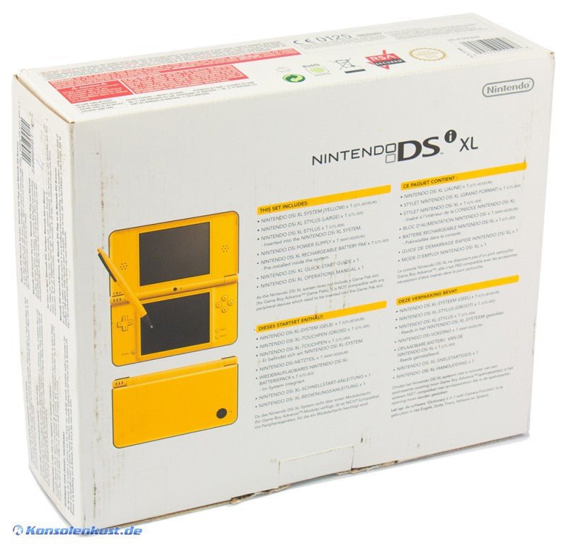 Konsole DSi XL gelb + Netzteil