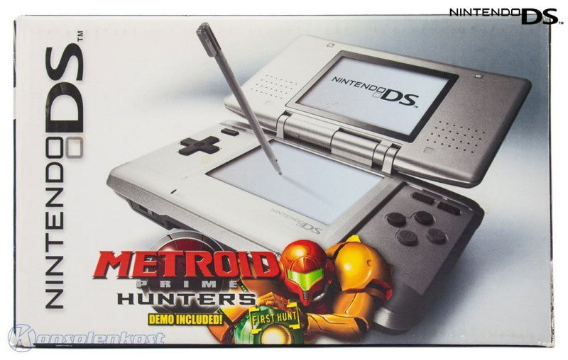 Konsole silber + Metroid Prime Hunters Demo + Netzteil (US)