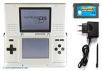 Konsole silber / platin + MARIO KART Spiel + Netzteil