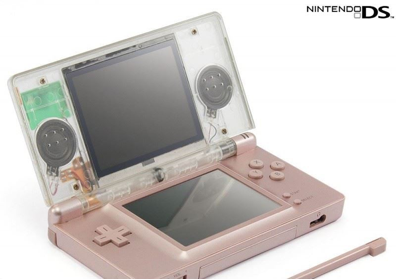 Konsole inkl. Netzteil Transparent-Metallic Rose Custom Case