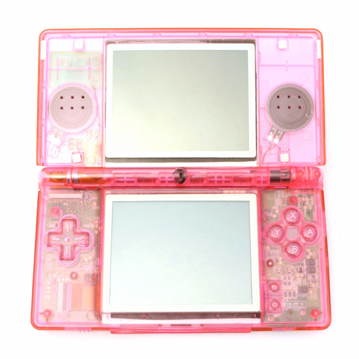 Konsole rosa-transparent Custom Case Mod + Netzteil