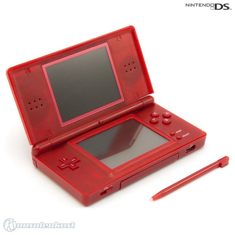 Konsole Lite + Netzteil rot Mario Edition Custom Case