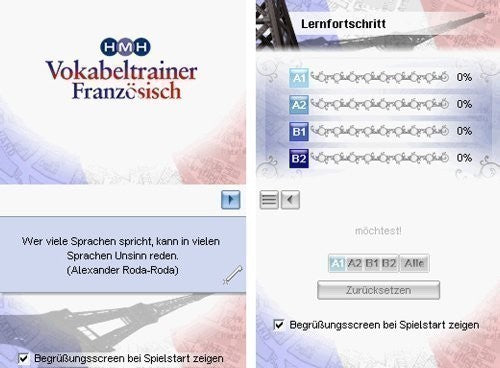 Vokabeltrainer Französisch