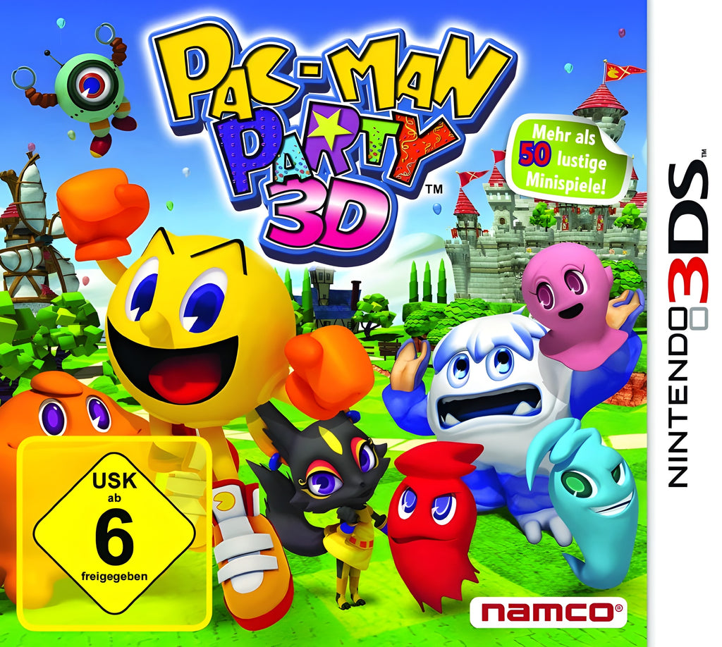 Das Cover von Pac-Man Party 3D für Nintendo 3DS