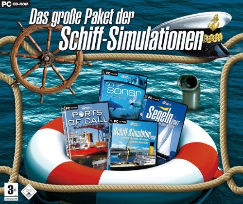 Das große Paket der Schiff-Simulationen: Schiff-Simulator 2006/Ports of Call/Schiff Sonar/Segeln 2007