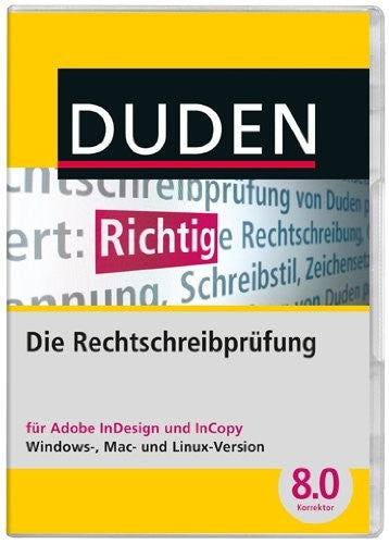 DUDEN Korrektor - Rechtschreibprüfung für InDesign und InCopy, Version 8.0