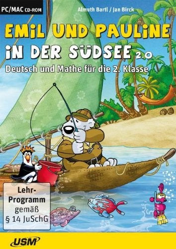 Emil und Pauline in der Südsee 2.0 - Deutsch und Mathe für die 2. Klasse
