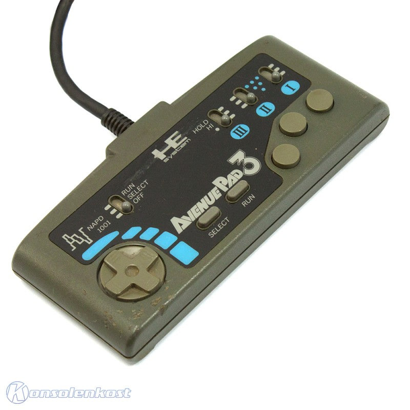 Original 3 Button Controller / Pad schwarz Avenue Pad 3 NAPD 1001 [NEC]