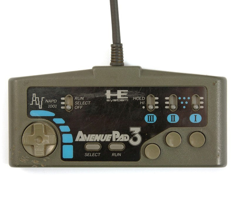Original 3 Button Controller / Pad schwarz Avenue Pad 3 NAPD 1001 [NEC]