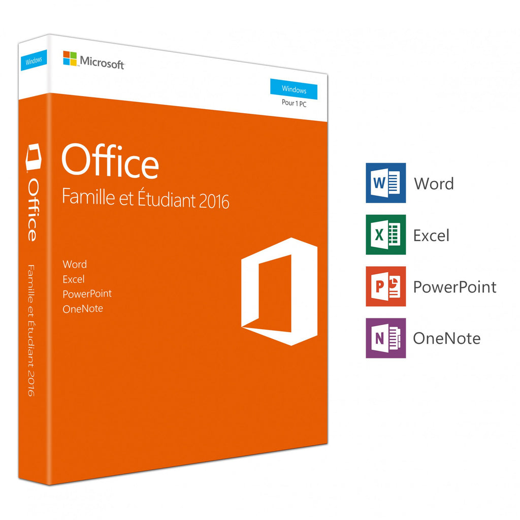 Microsoft Office Famille et Etudiant 2016 (FR)