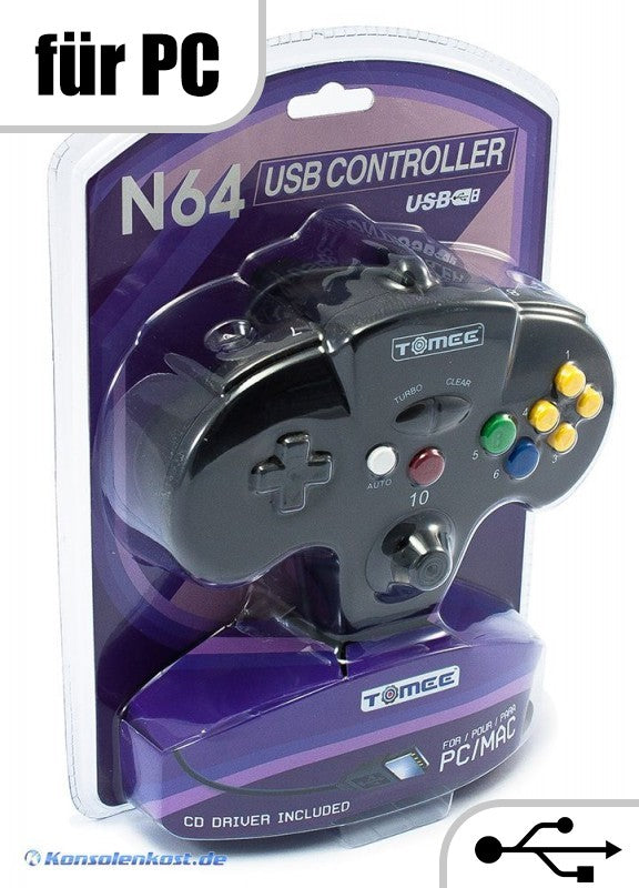 N64 USB Controller schwarz [Tomee]