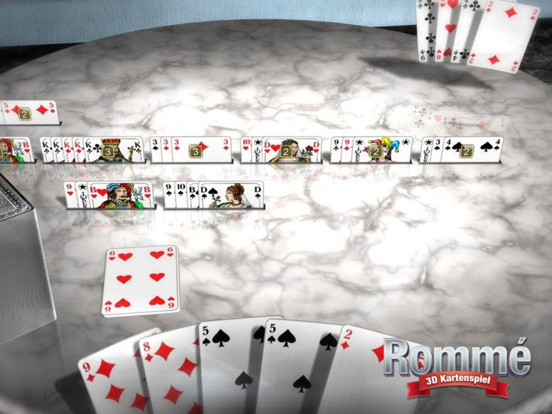 Rommé - 3D Kartenspiel