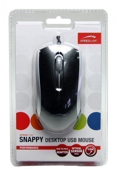 Snappy Desktop USB Mouse schwarz [SpeedLink]