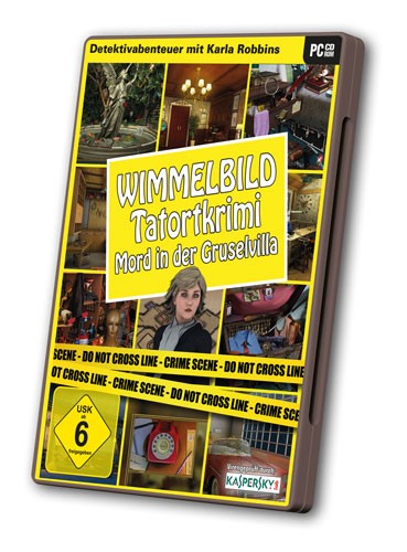 Wimmelbild - Tatortkrimi: Mord in der Gruselvilla