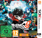 Das Cover von Persona Q2: New Cinema Labyrinth für Nintendo 3DS zeigt viele Charaktere vor einer Kinoleinwand, USK ab 12.