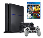 Konsole 1TB schwarz + PES 2016 + 2 Original Controller