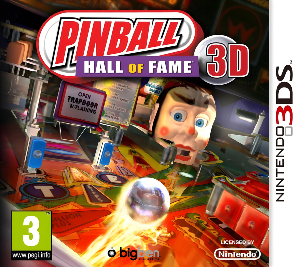 Das Cover von Pinball 3D: Hall of Fame für Nintendo 3DS