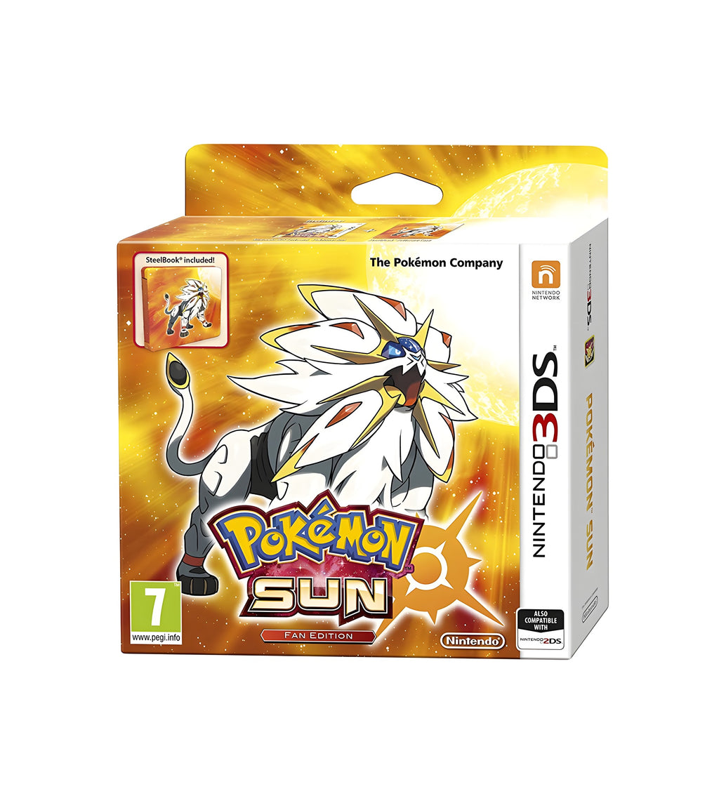 Das Cover von Pokémon Sonne / Sole + Steelbook Fan Edition für Nintendo 3DS