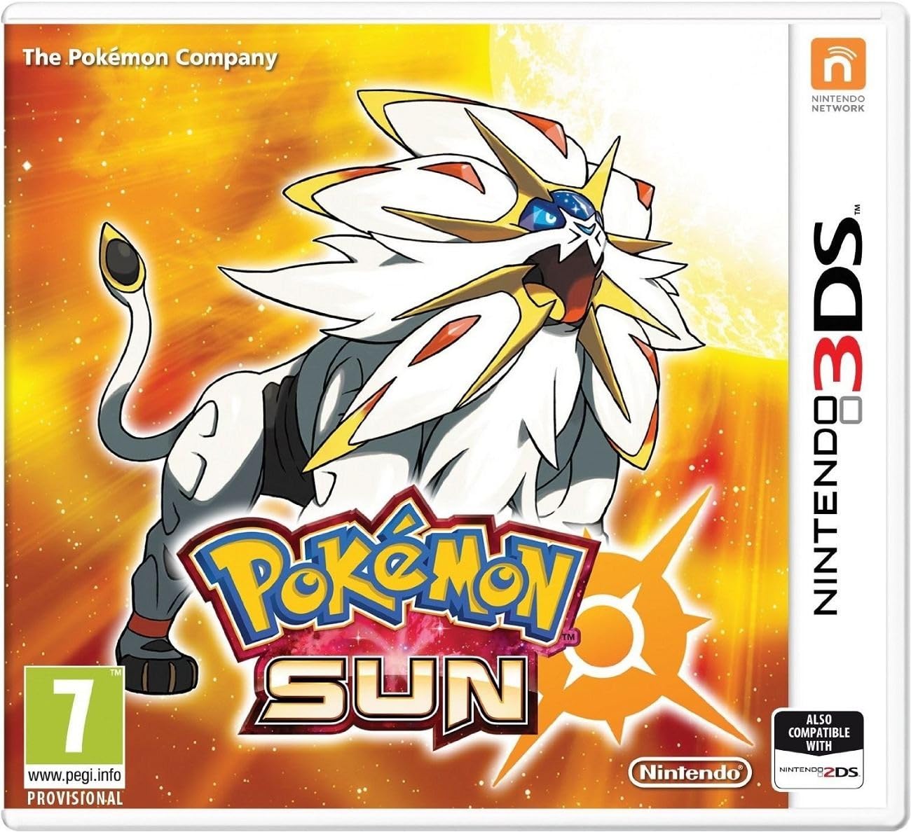 Das Cover von Pokémon: Sonne / Sun für Nintendo 3DS