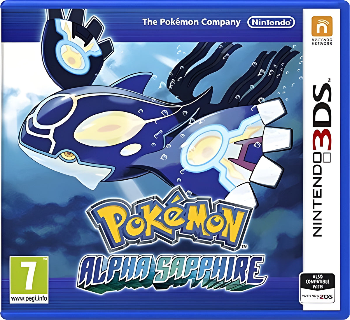 Das Cover von Pokemon: Alpha Saphir / Alpha Sapphire für Nintendo 3DS