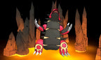 Groudon steht in Pokemon: Alpha Saphir / Alpha Sapphire NV 4 in einer Lavahöhle.
