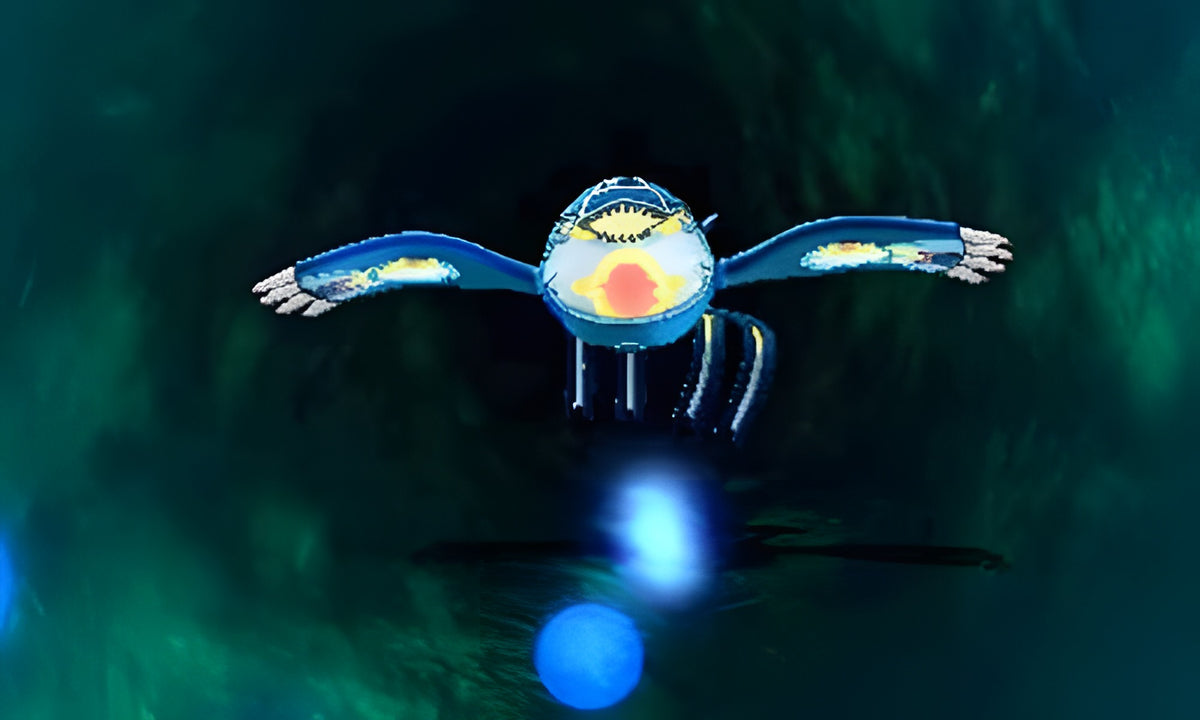 Das legendäre Pokemon Kyogre schwebt in Pokemon: Alpha Saphir / Alpha Sapphire NV 4 unter Wasser.