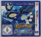 Die Vorderseite von Pokemon: Alpha Saphir / Alpha Sapphire Pixel Grading SEALED 80+ mit Kyogre und USK ab 0.