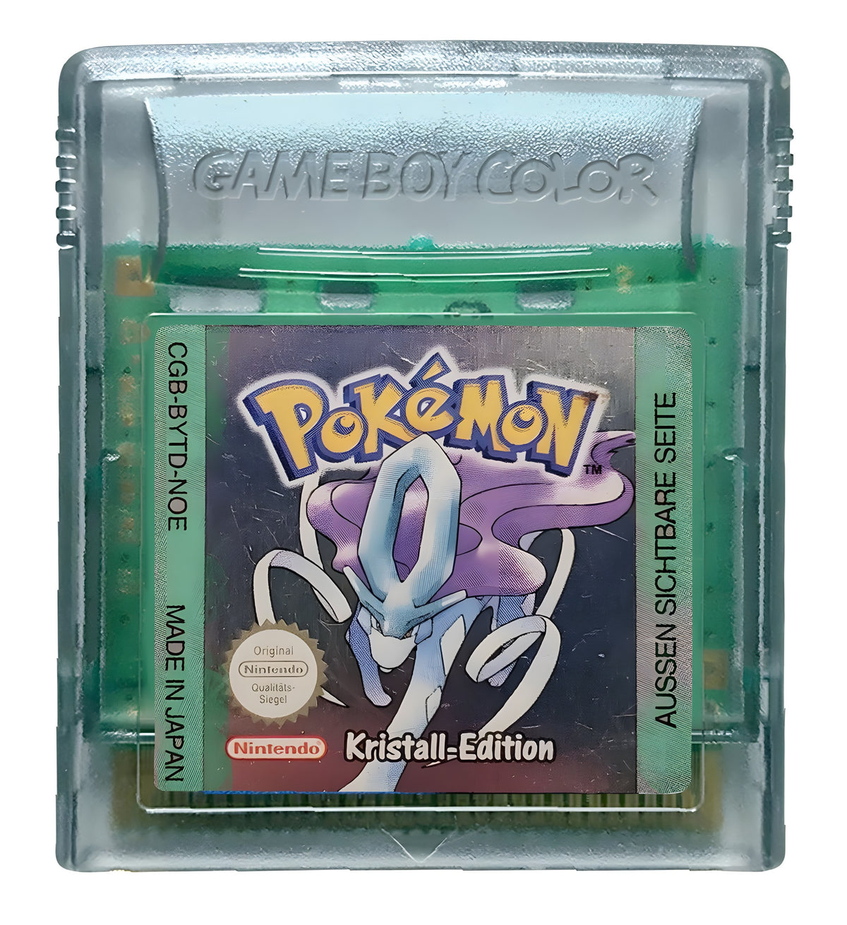 Das Modul von Pokemon Kristall Edition / Versione Cristallo für GameBoy Color
