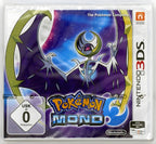 Das Cover von Pokémon Mond / Moon Pixel Grading SEALED 85 für Nintendo 3DS zeigt ein legendäres Pokémon und das USK.