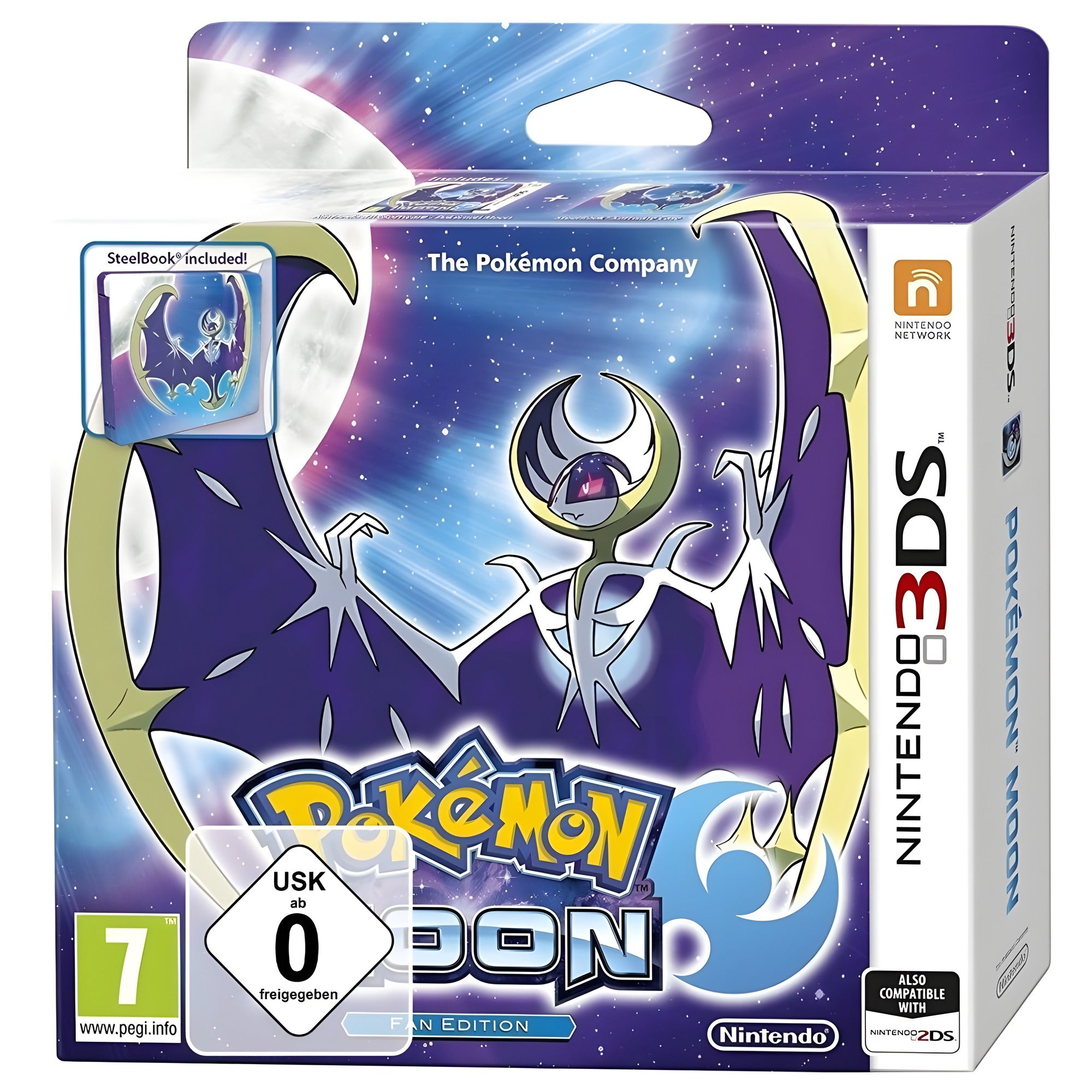 Pokémon Mond / Moon + Fan Edition (DE) — Steelbook