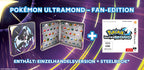 Der Packshot von Pokémon: Ultramond + Steelbook Fan-Edition zeigt den Inhalt mit Steelbook und Spielhülle.
