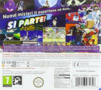 Die Rückseite der Verpackung von Pokémon: Ultramond / Ultra Luna zeigt italienischen Text und Spielszenen.