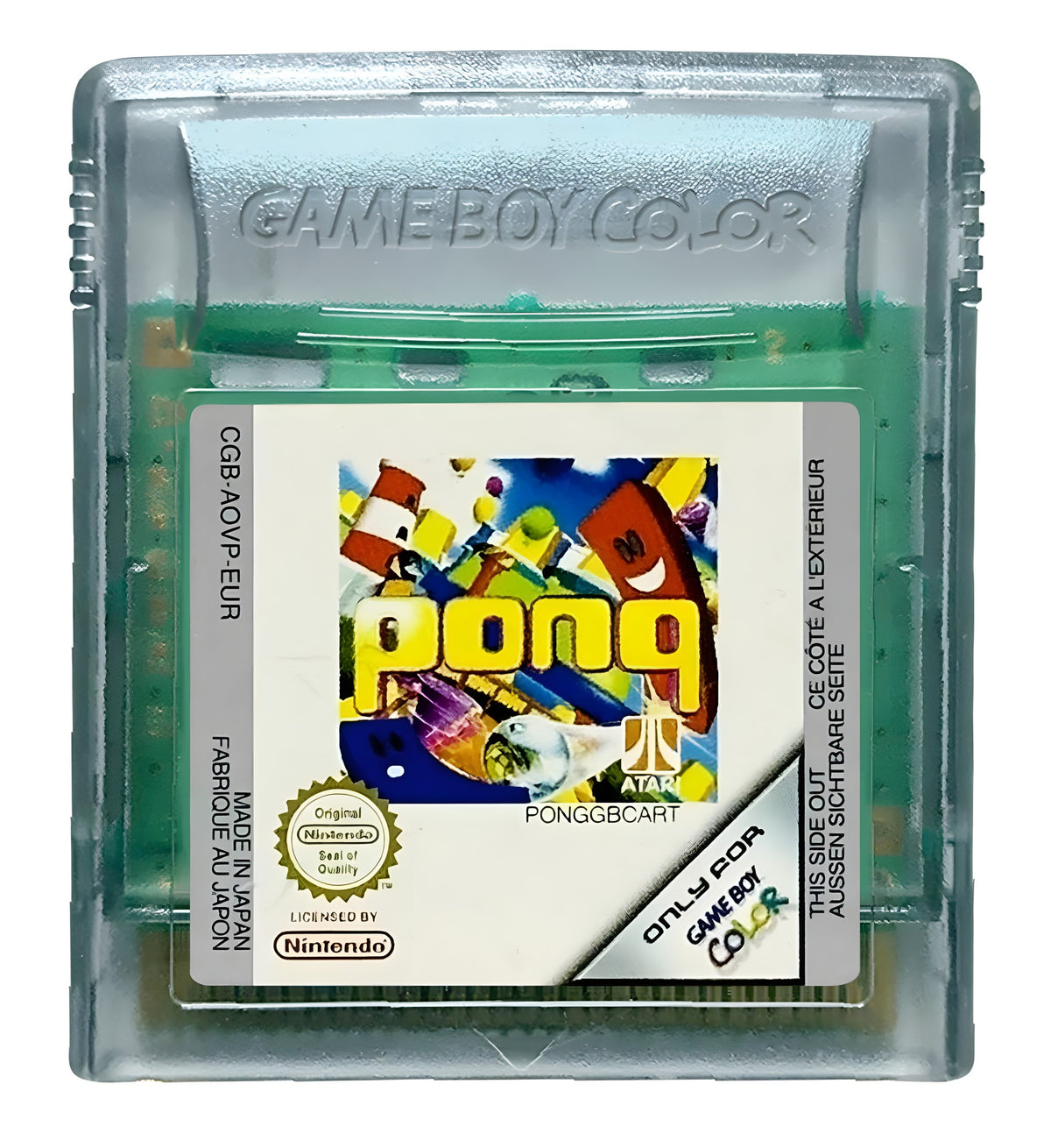 Das Modul von Pong für GameBoy Color