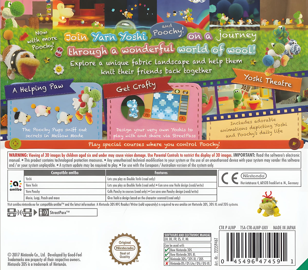 Produktfoto 2 von Poochy & Yoshi's Woolly World.