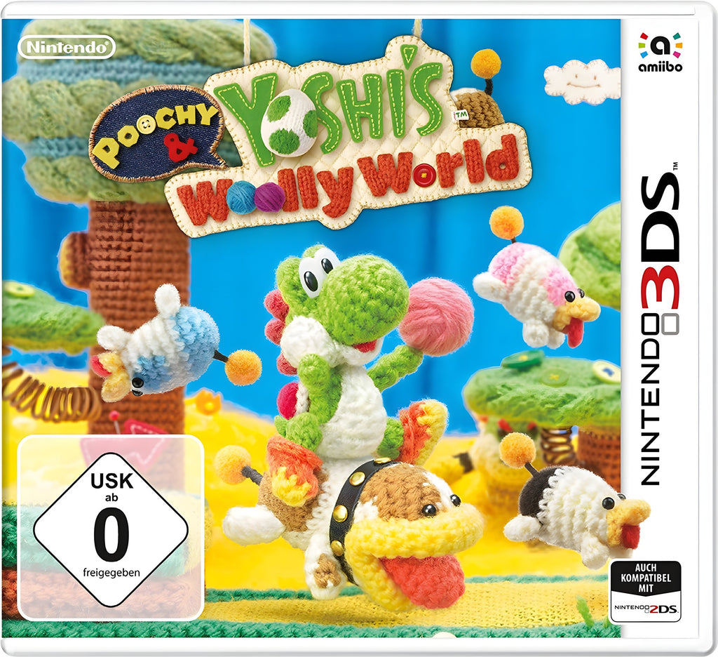 Das Cover von Poochy & Yoshi's Woolly World für Nintendo 3DS