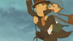 Professory Layton und Luke klettern in Professory Layton und das Vermächtnis von Aslant.