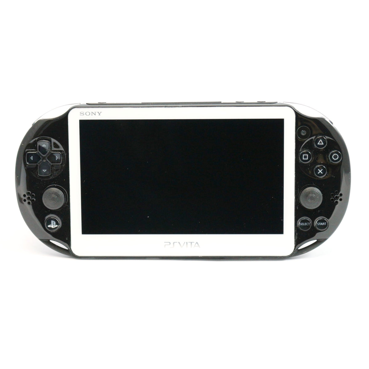 Konsole Slim Custom Case schwarz mit weißem Display + Netzteil