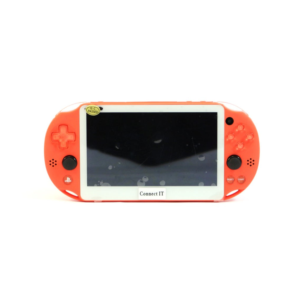 Konsole Slim Neon Orange Custom Case + Netzteil