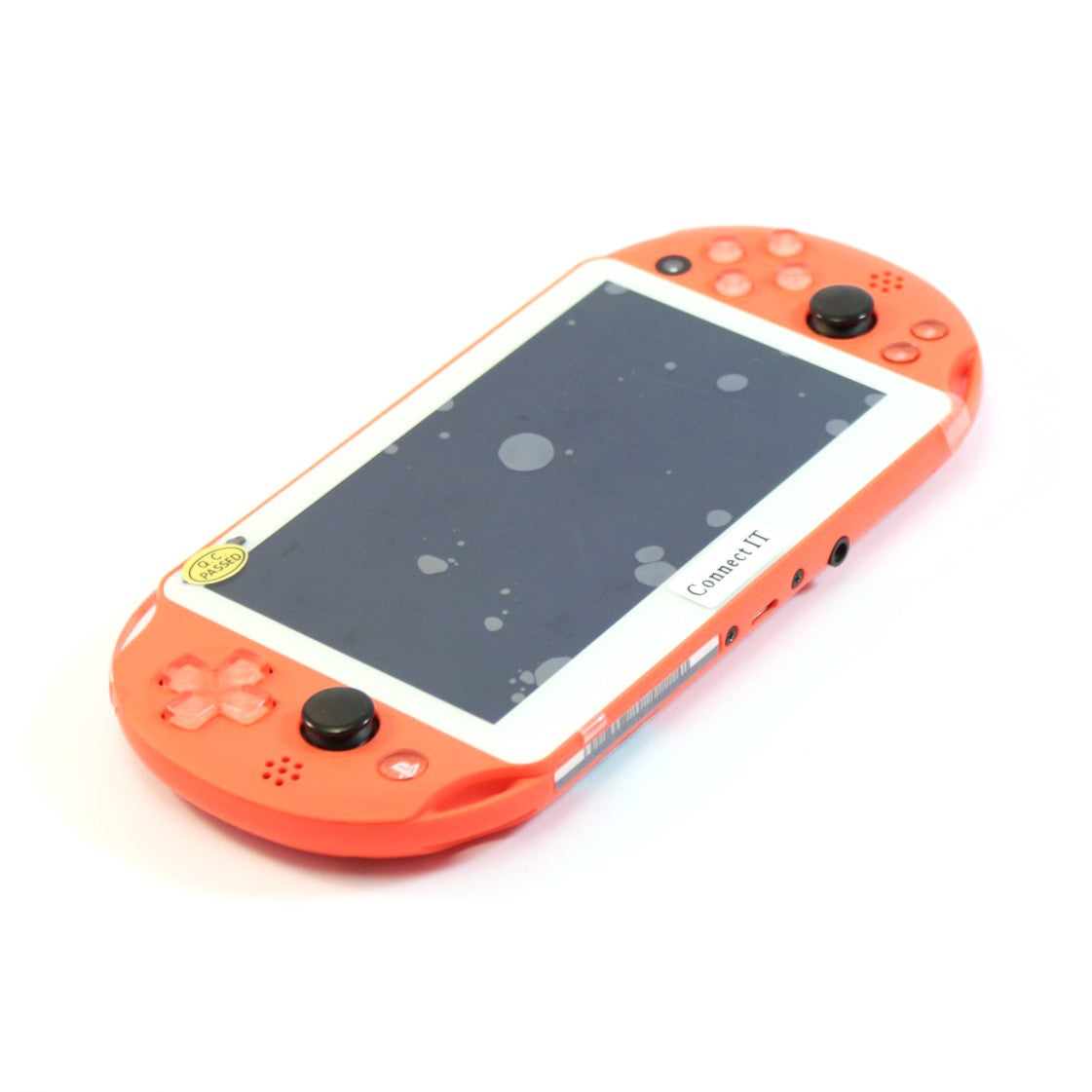 Konsole Slim Neon Orange Custom Case + Netzteil