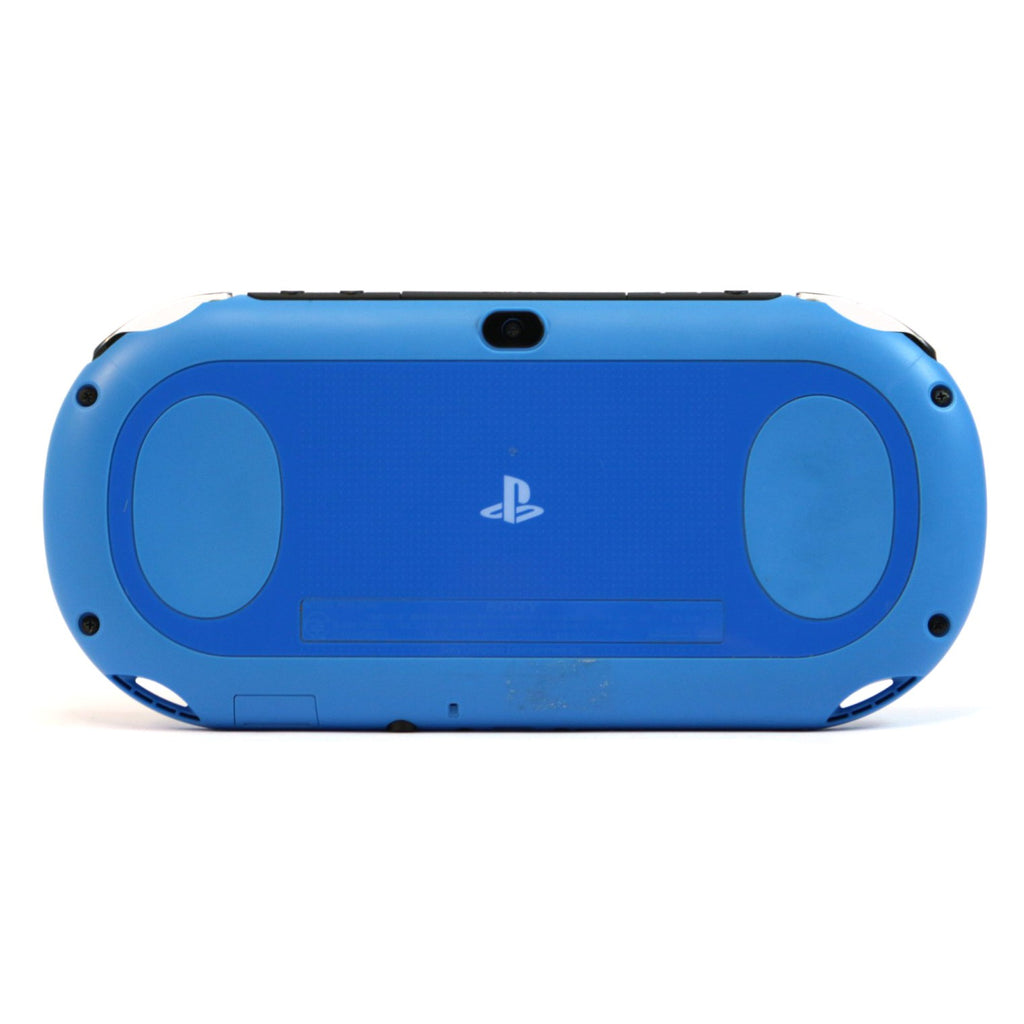 Konsole Slim weiß-blau Custom Case + Netzteil