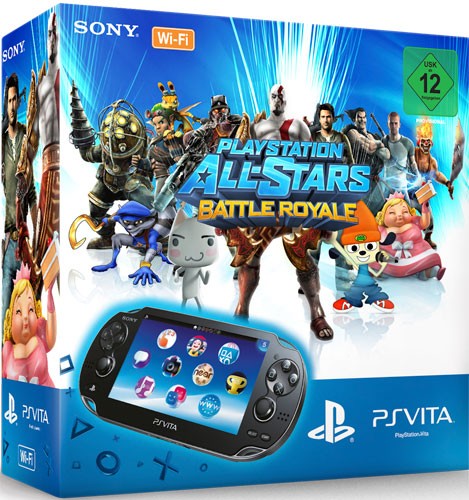 Konsole WiFi schwarz + PlayStation All Stars: Battle Royale