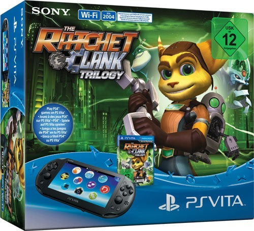 Konsole WiFi schwarz Ratchet & Clank Trilogy Pack + Netzteil