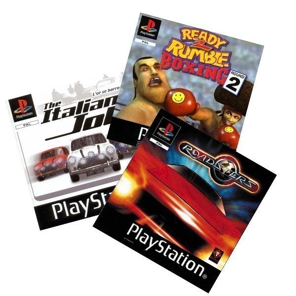 Action Pack: Ready 2 Rumble Round 2 + Roadsters + The Italian Job