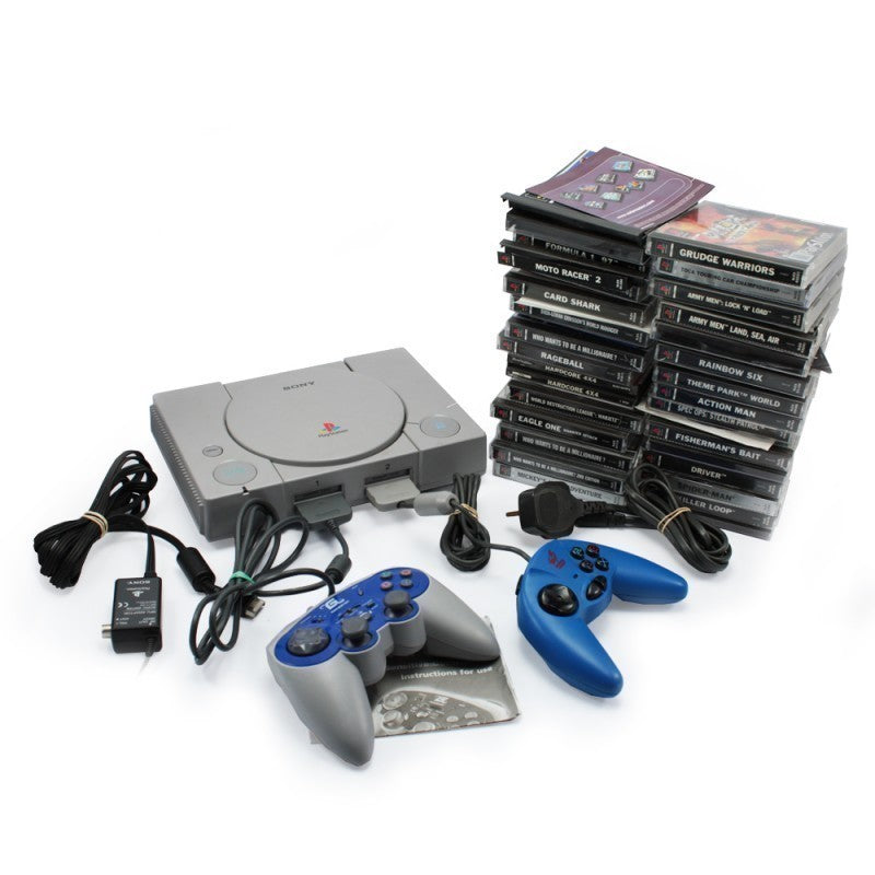 Konsole + 34 Spiele + 2 Controller + Zubehör