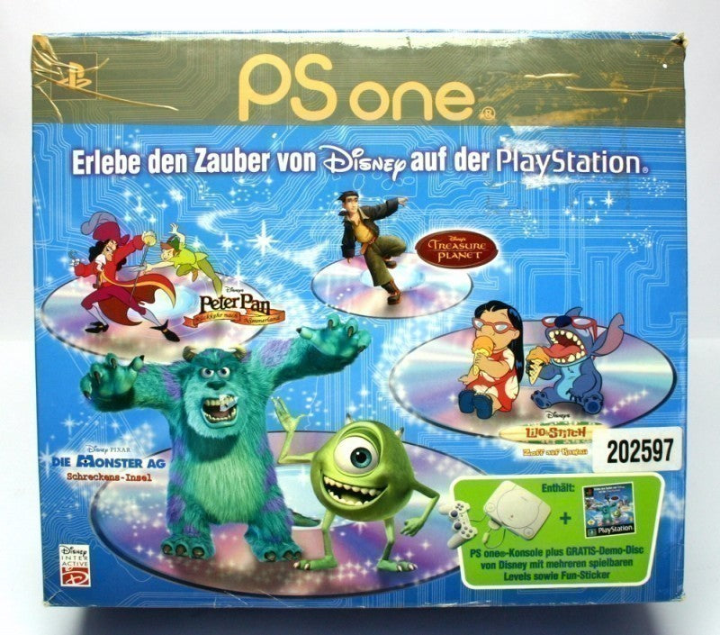 Konsole PSOne Slim Disney Edition + Original Controller + Zubehör — Disney Edition