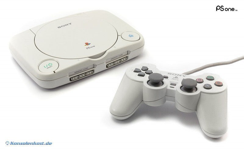 Konsole PSOne Slim + Original Dualshock Controller + Zubehör