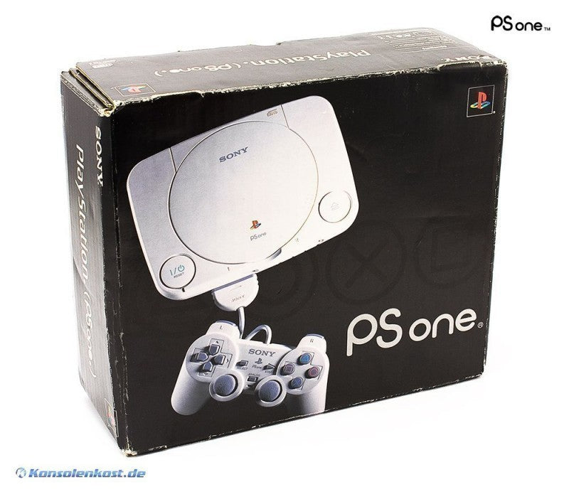 Konsole PSOne Slim + Original DualShock Controller schwarze Box