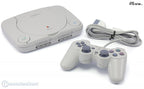 Konsole PSOne Slim + Original PSOne Controller weiß + RGB Kabel + Zubehör
