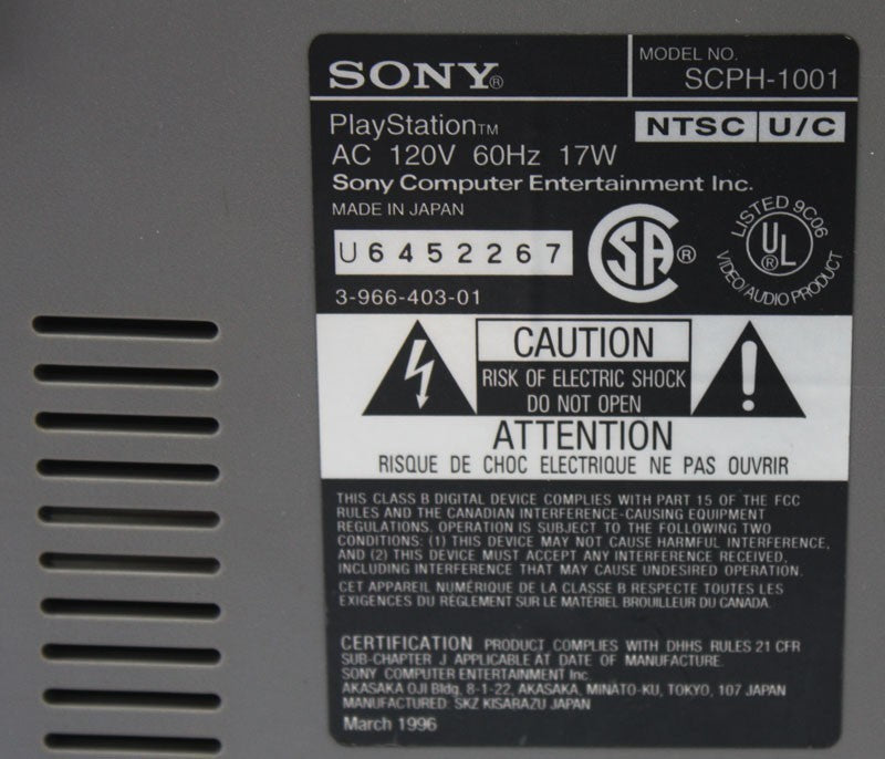Konsole SCPH-1001 (US)